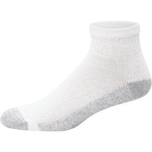White Men’s 12-Pack Big & Tall White Ankle Socks Size 12-14 Comfortable Fit